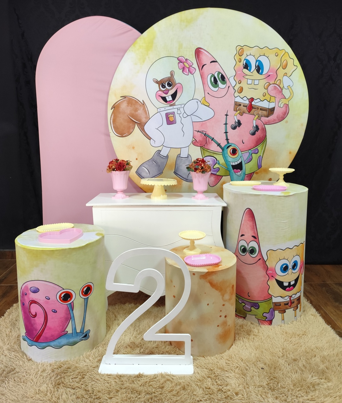 Kit Premium Bob Esponja Rosa - Raio de Sol