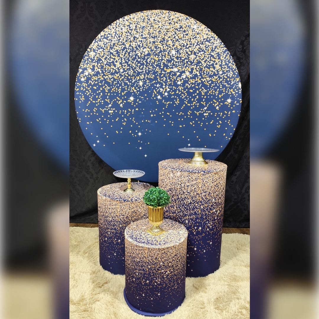 Azul Com Dourado Kit Básico - Raio de Sol