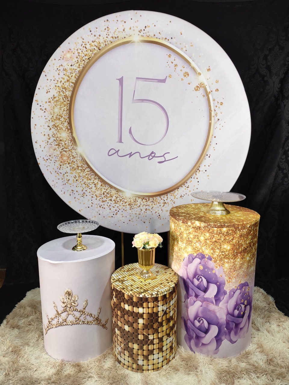 15 Anos Lilás Kit Básico - Raio de Sol
