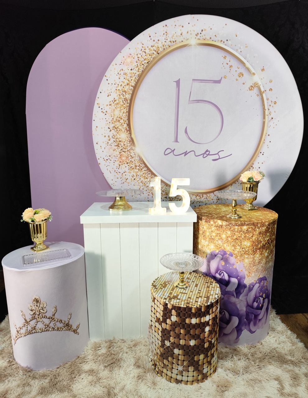 15 Anos Lilás Kit Premium - Raio de Sol