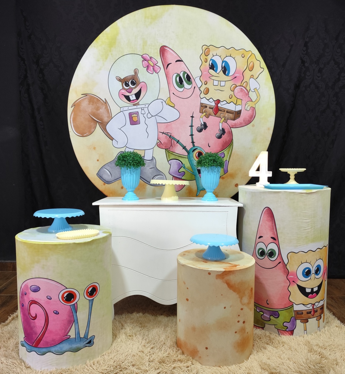 Kit Médio Bob Esponja 2 - Raio de Sol