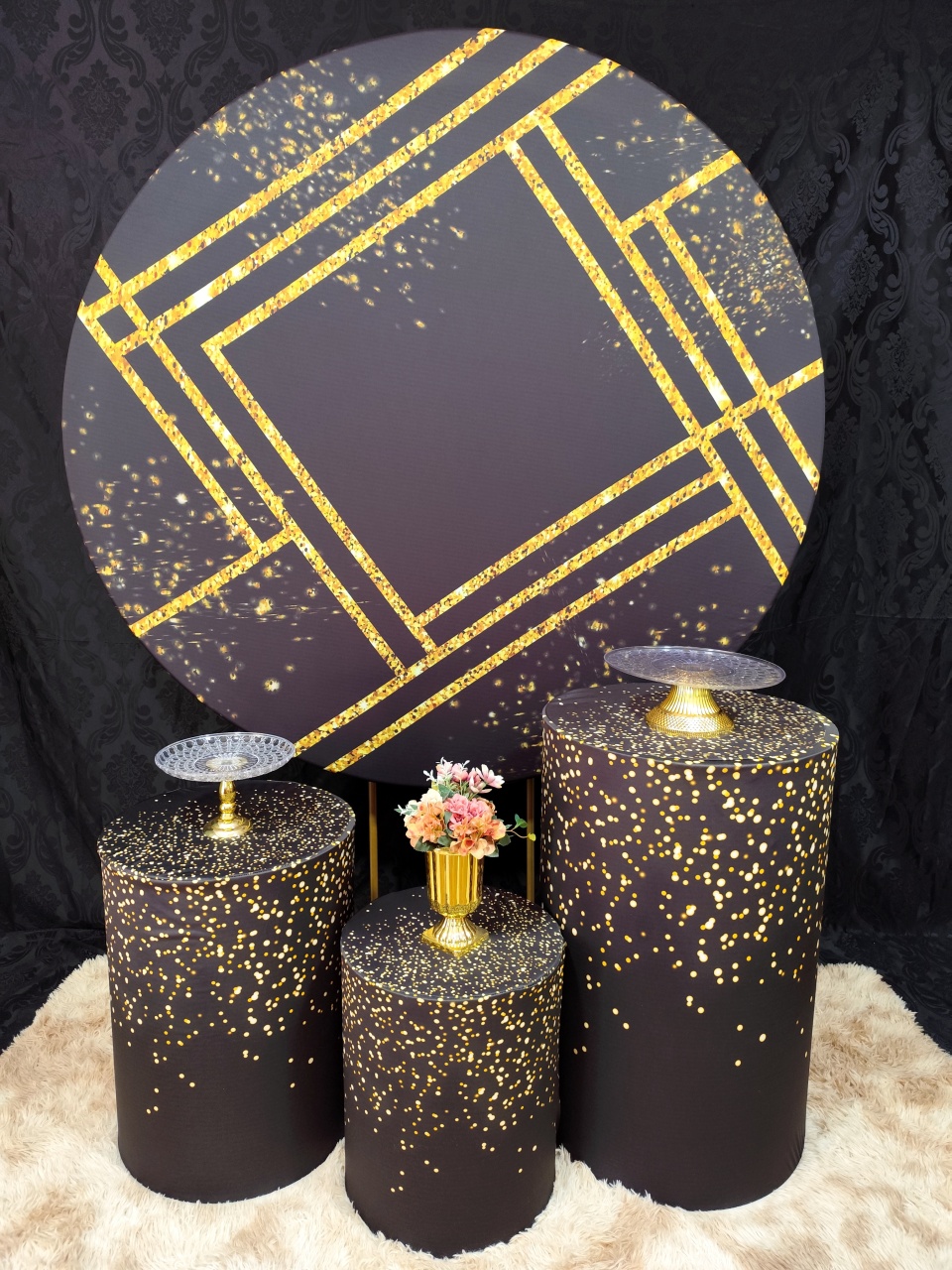 Kit Básico Preto Com Dourado - Raio de Sol