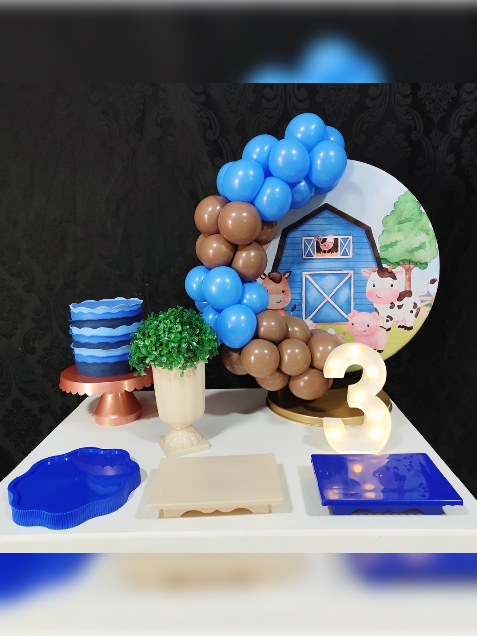 Mini Kit Fazendinha Azul - Raio de Sol