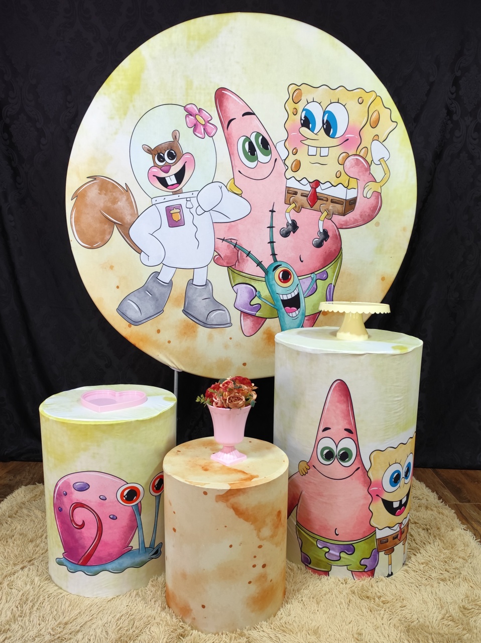 Kit Básico Bob Esponja Rosa - Raio de Sol