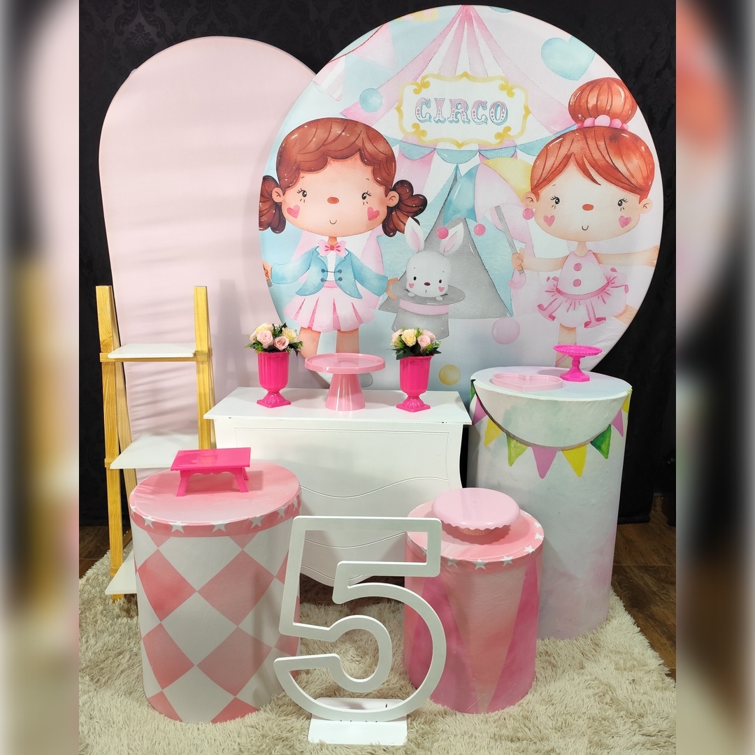 Kit Premium Circo Rosa - Raio de Sol