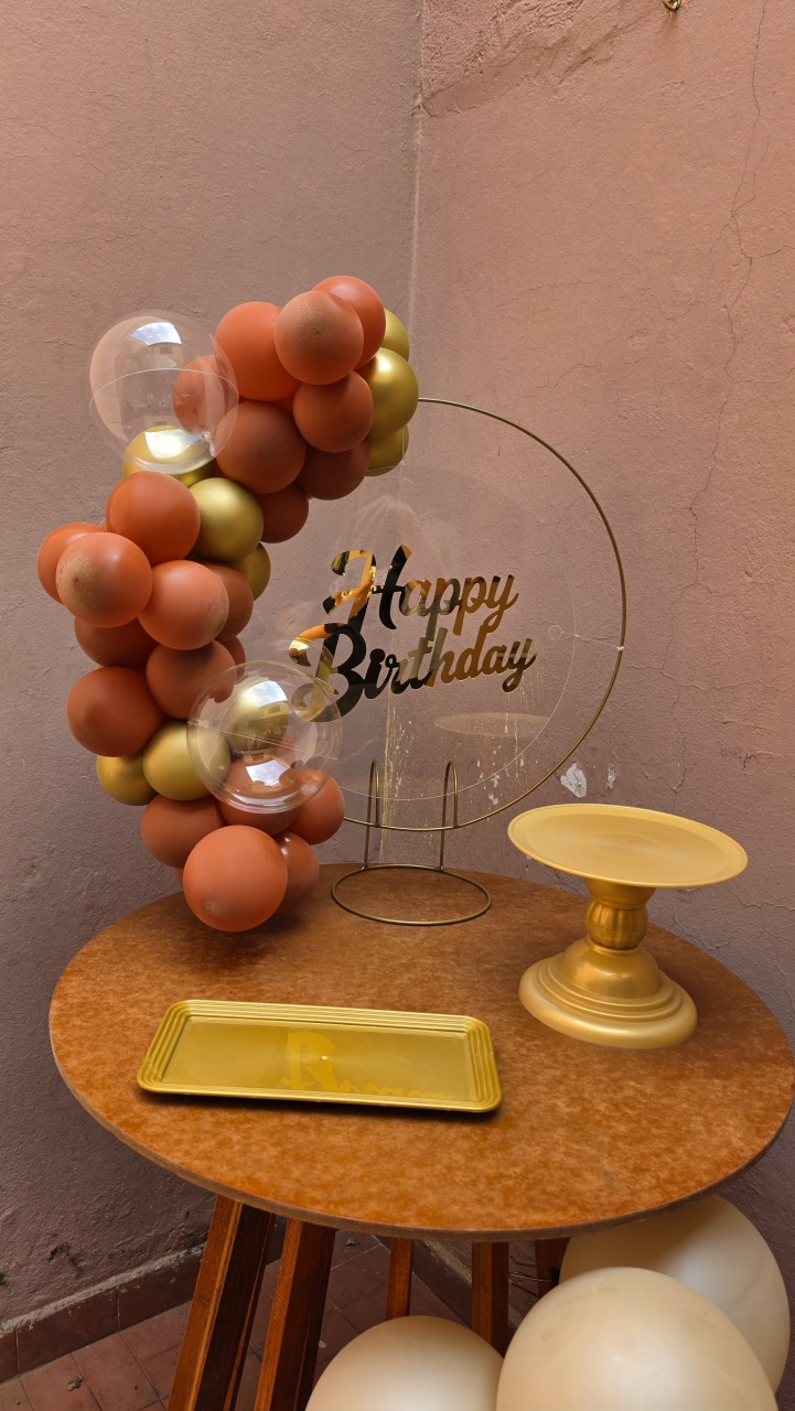 Festa Na Mesa Painel Acrílico Happy Birthday - Pegueemontedapam