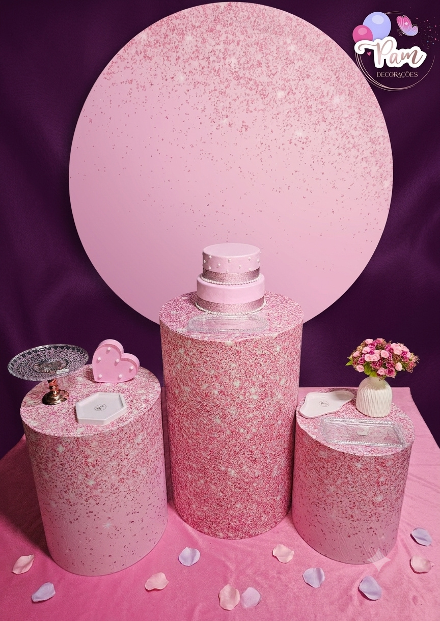 Pegue E Monte Rosa Glitter - Pegueemontedapam