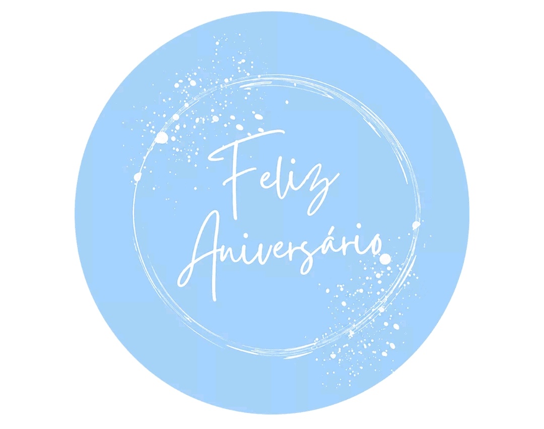 Festa Na Mesa Happy Birthday Azul Claro - Pegueemontedapam