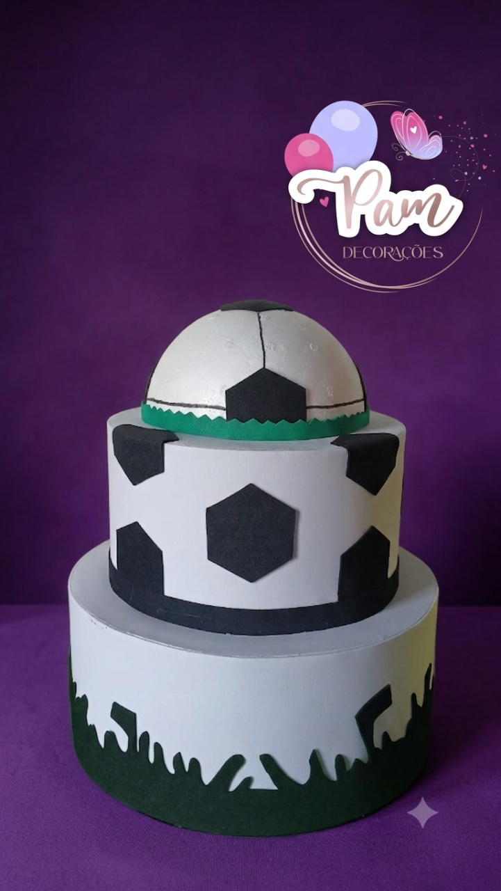 Bolo Fake Futebol - Pegueemontedapam