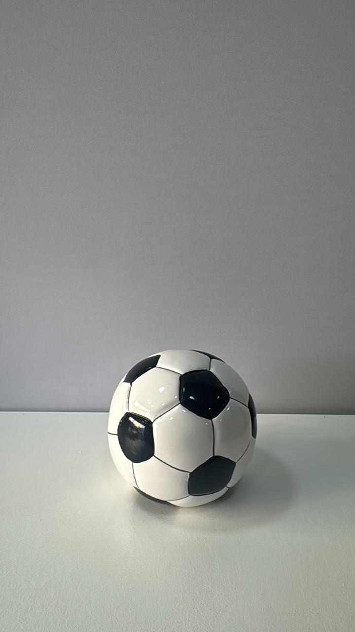 Bola de Futebol de Ceramica 44 Cm de Diametro - Comemore com encanto