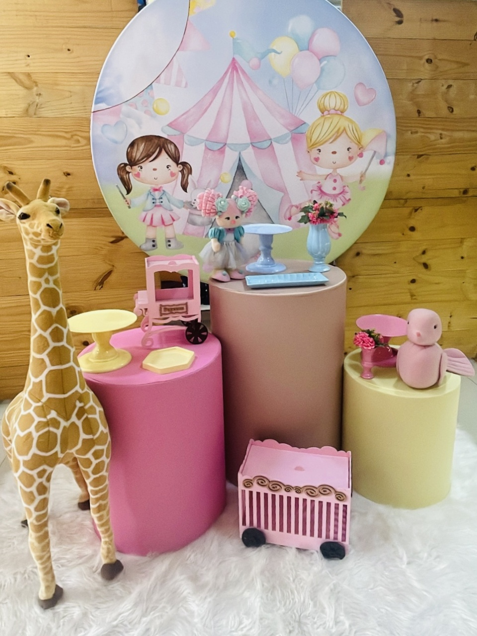 Kit Circo Candy Com Girafa 1 - Comemore com encanto