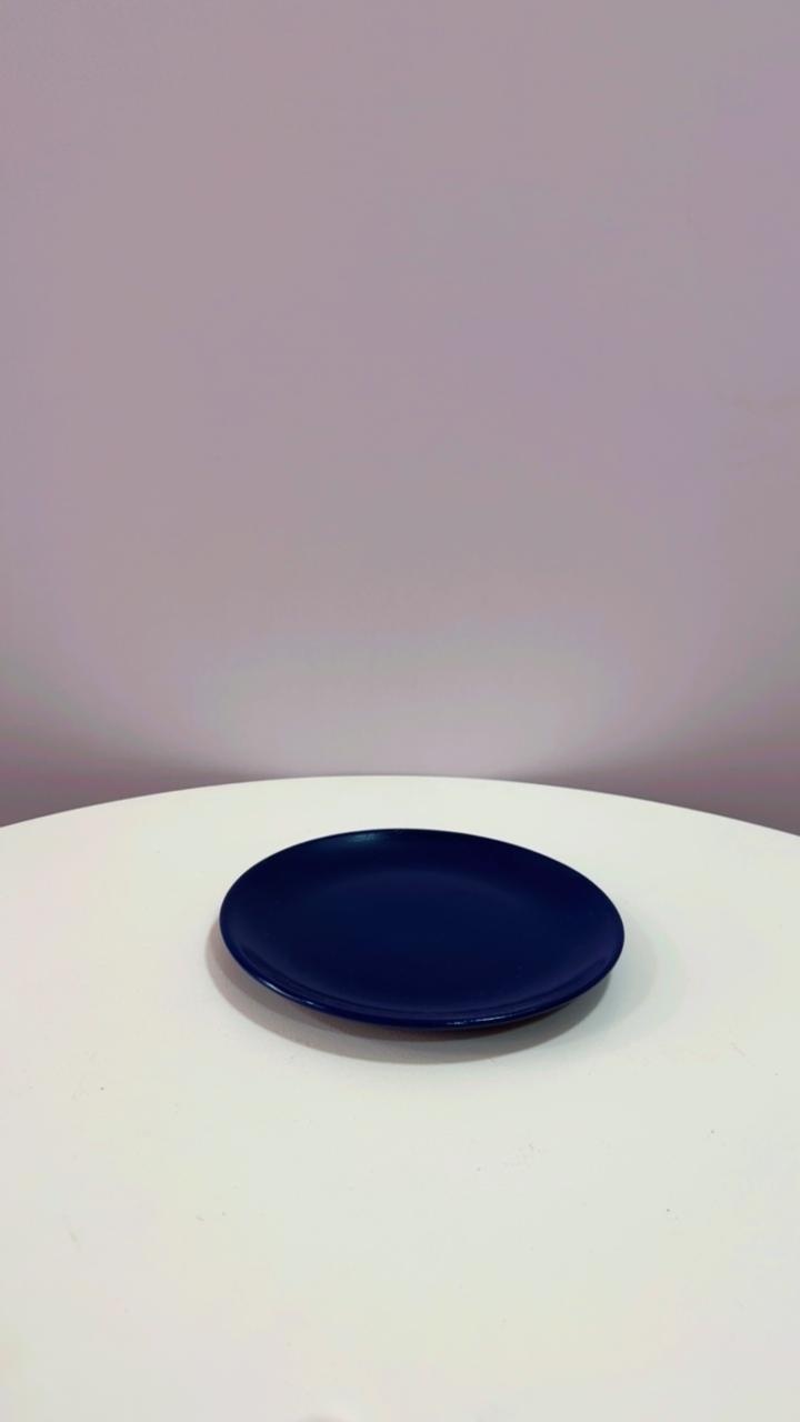 Bandeja Azul Escura Baixa Lisa - Comemore com encanto