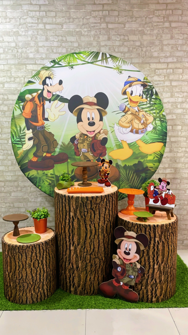 Kit Safari Mickey 1 - Comemore com encanto