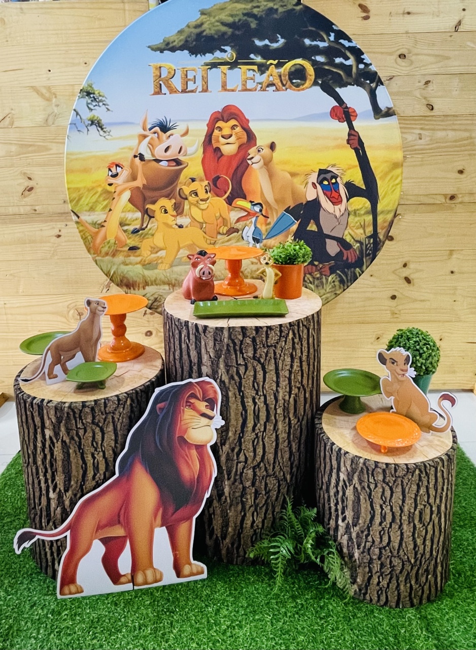 Kit Rei Leão Tronco 1 - Comemore com encanto