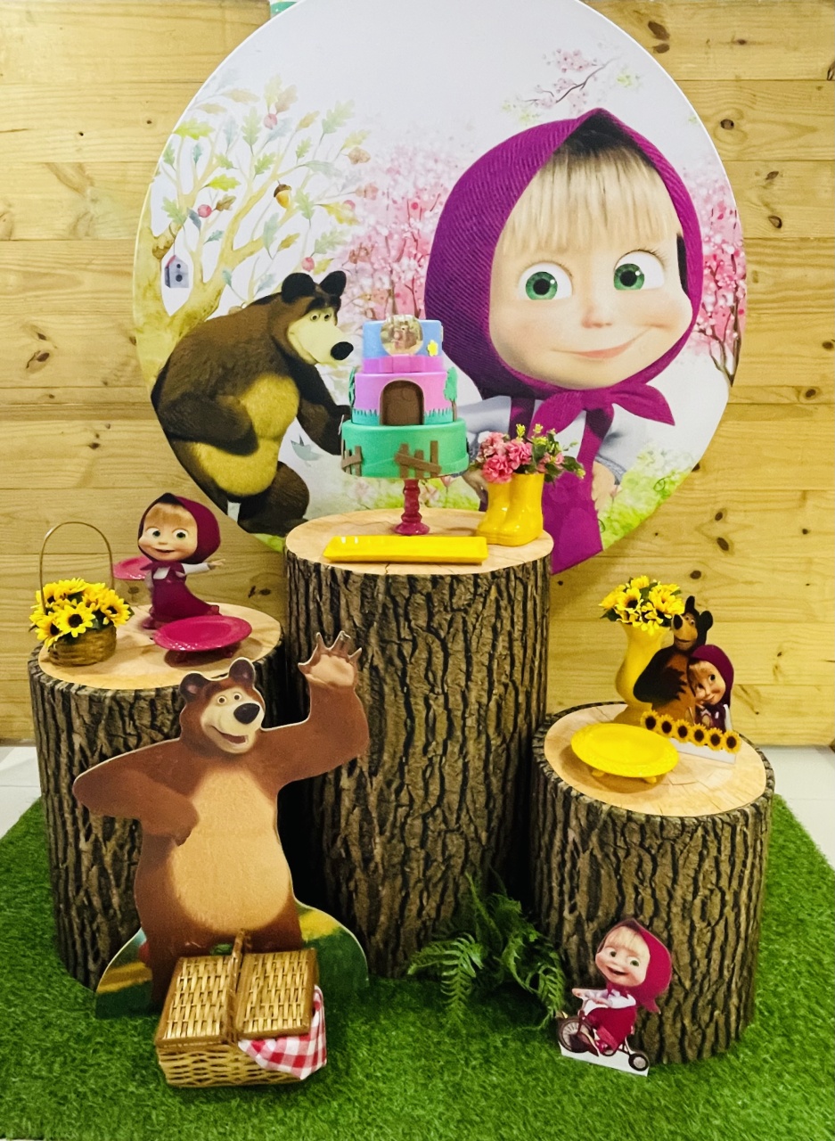 Kit Masha E O Urso 1 - Comemore com encanto