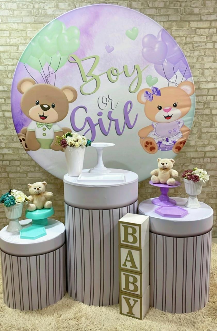 Kit Chà Revelão Lilas E Verde 1 - Comemore com encanto