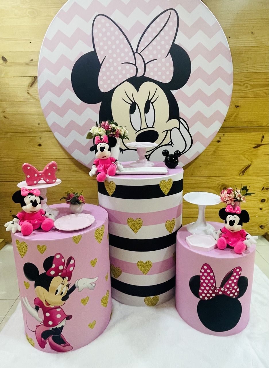 Kit Minnie Rosa - Comemore com encanto
