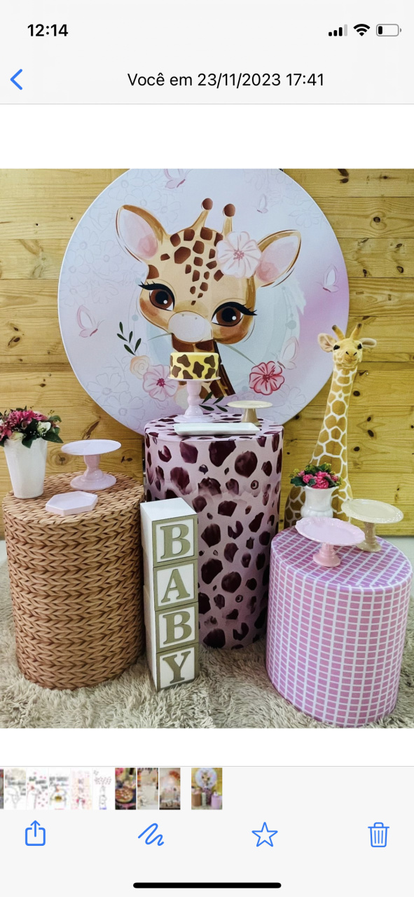Kit Girafa  - Comemore com encanto