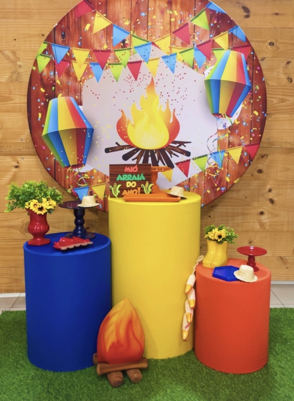 Kit Festa Junina Fogueira Capas Lisas - Comemore com encanto