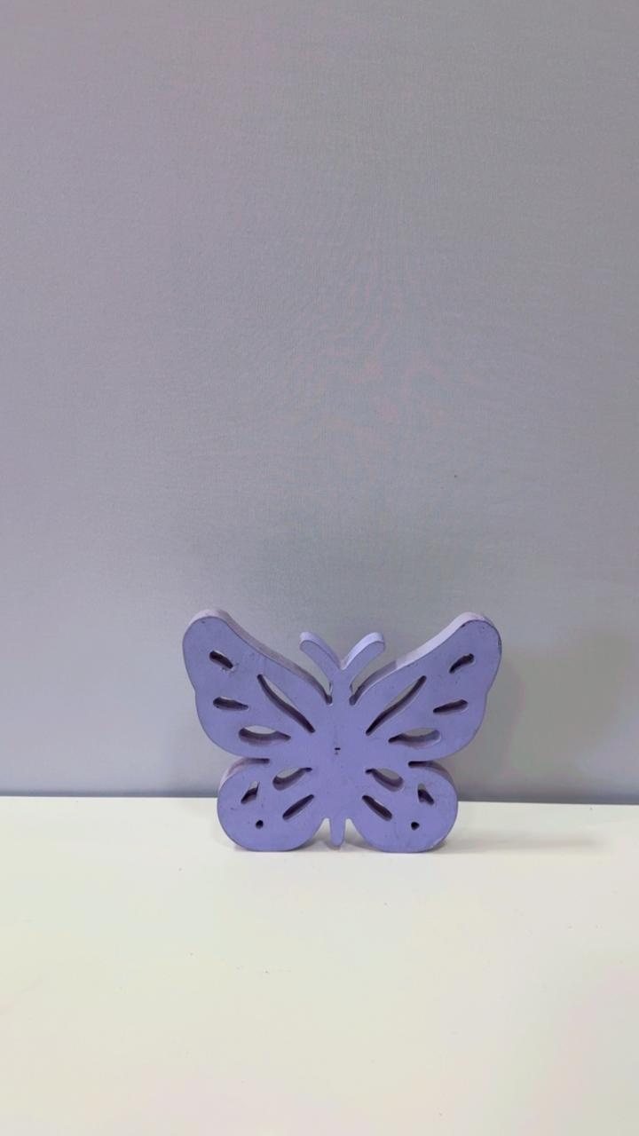 Borboleta Media Lilas Mdf - Comemore com encanto