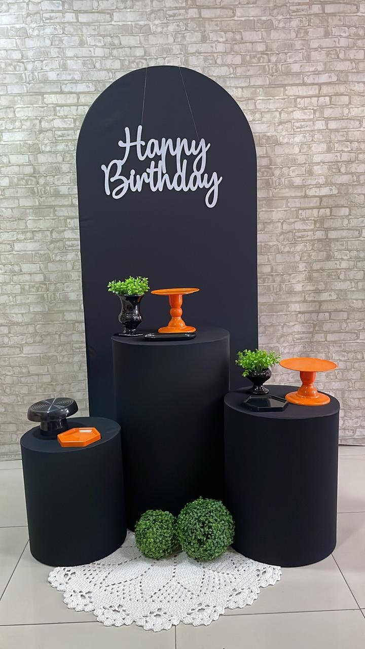 Kit Romano Preto de Laranja - Comemore com encanto