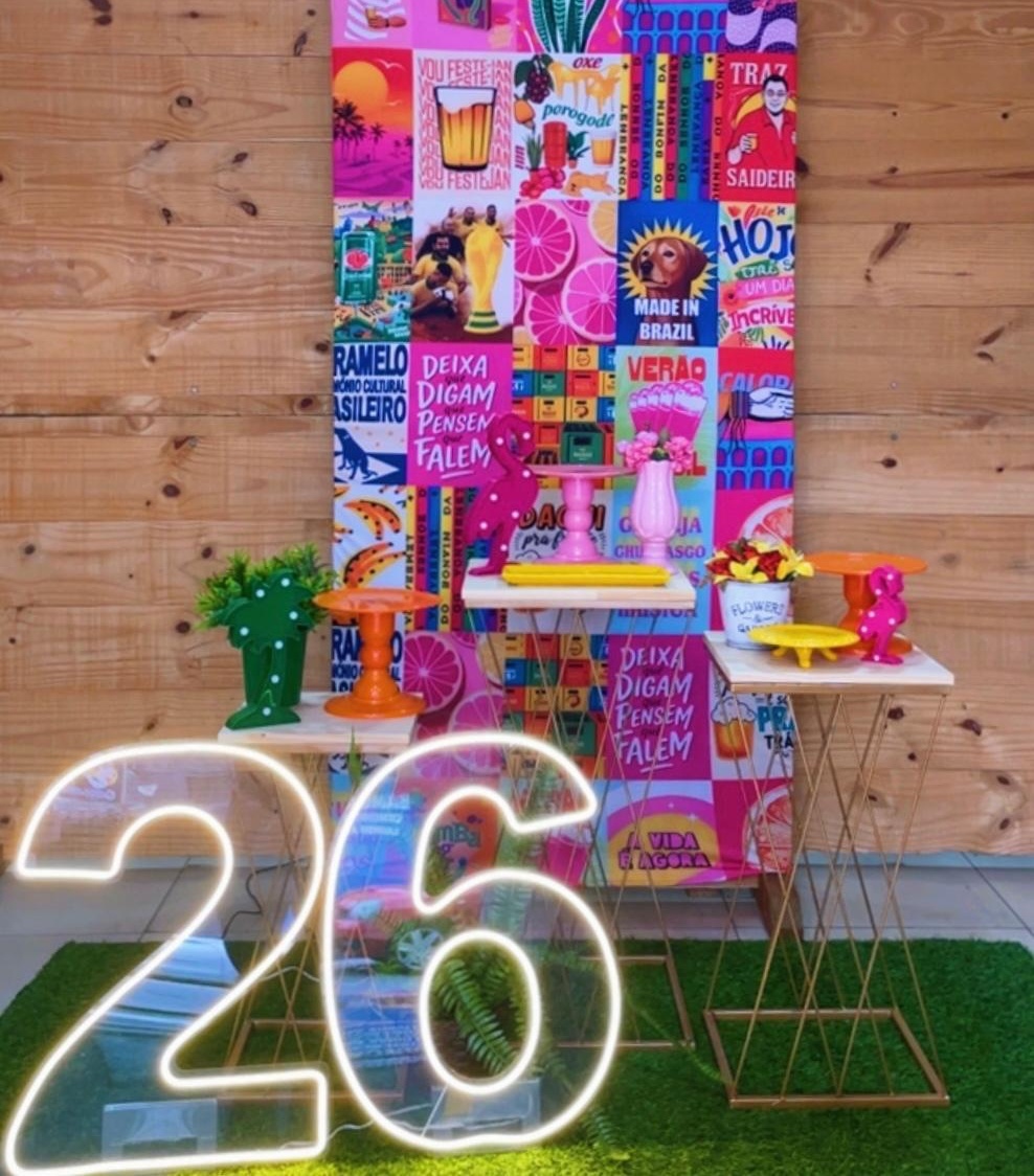Kit Brasilidade Com Led Numero - Comemore com encanto