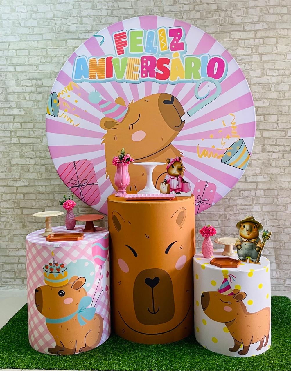 Kit Capivara 1 - Comemore com encanto