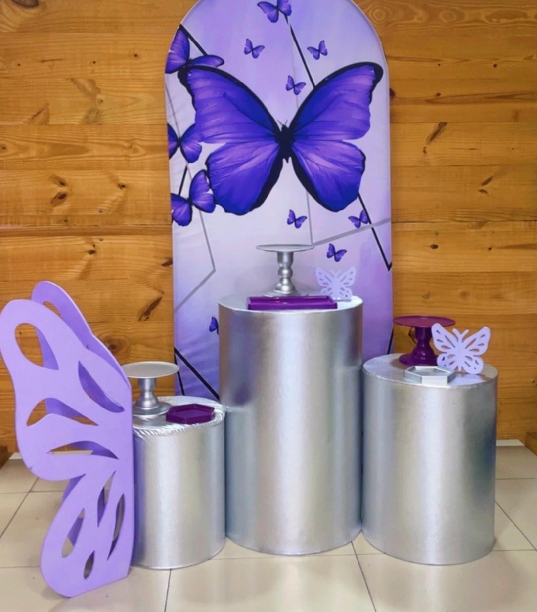 Kit Borboleta Prata - Comemore com encanto