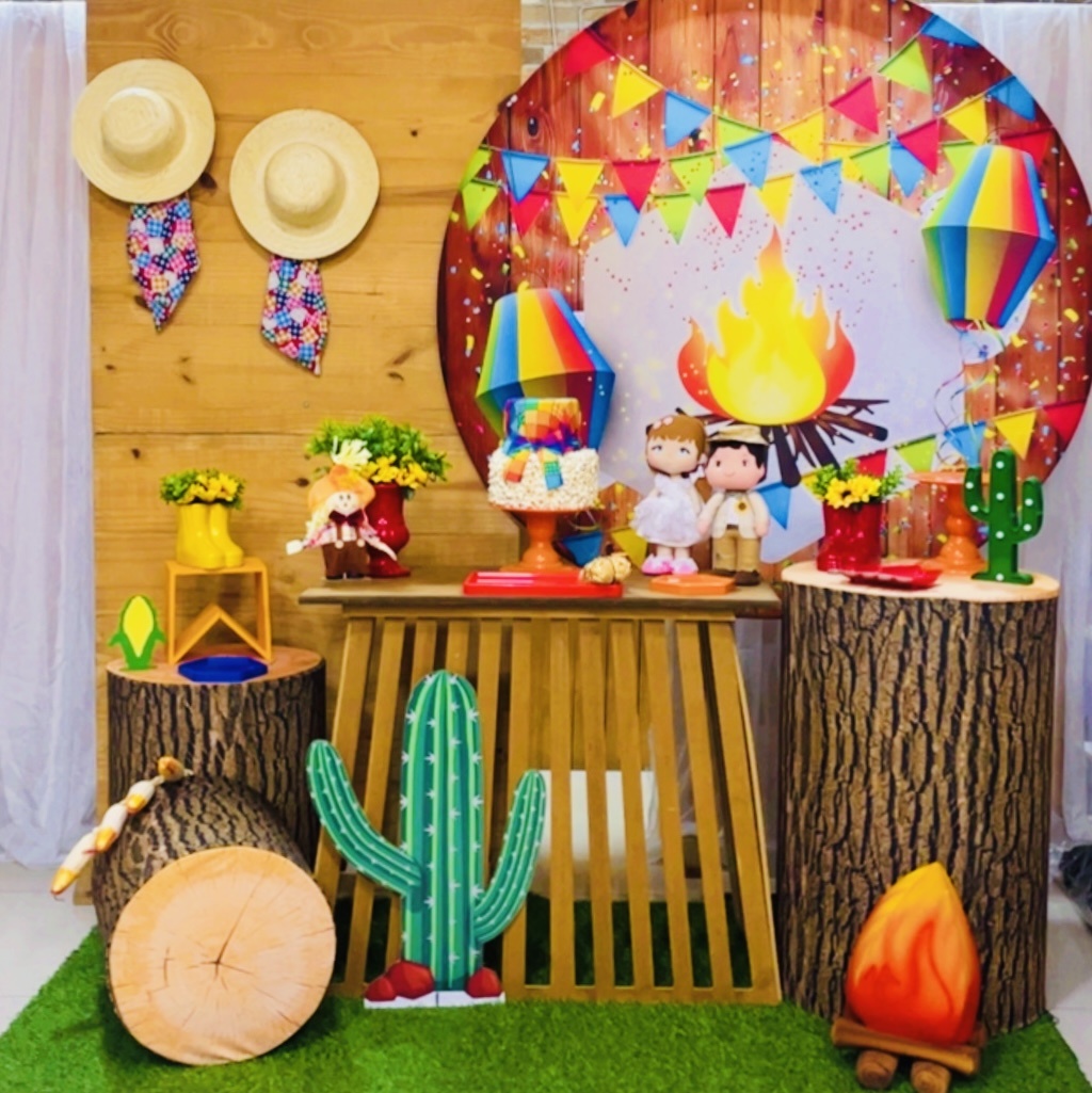 Kit Festa Junina Completa Fogueira - Comemore com encanto