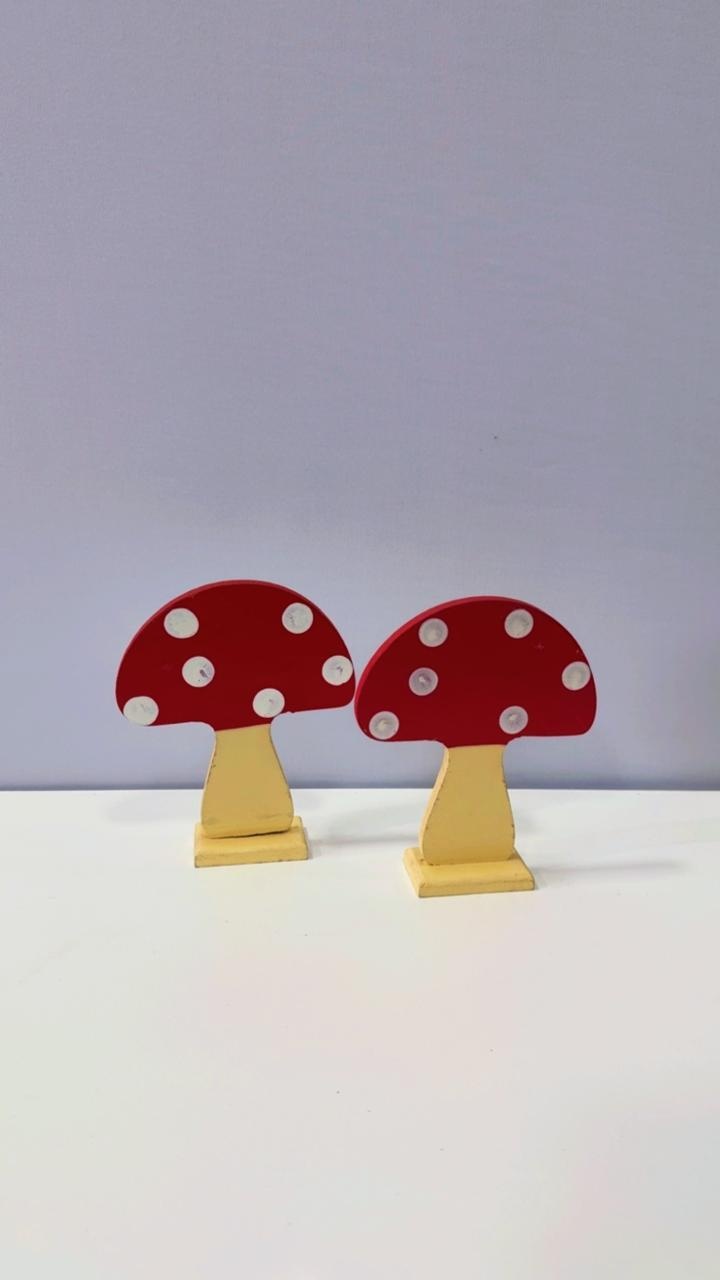 Cogumelo Mdf 2 Peças - Comemore com encanto