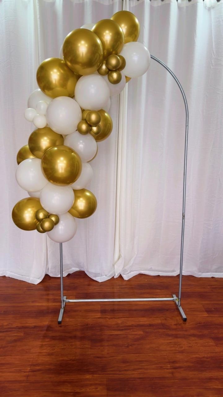 Arco de Balão 2 Cores P 1 Cor Simples /1 Cor Metalizada - Comemore com encanto
