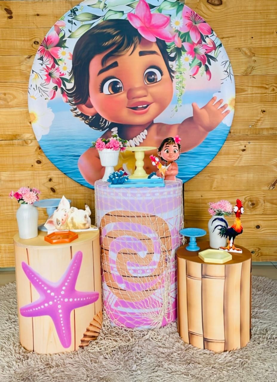 Kit Moana Baby Rosa - Comemore com encanto