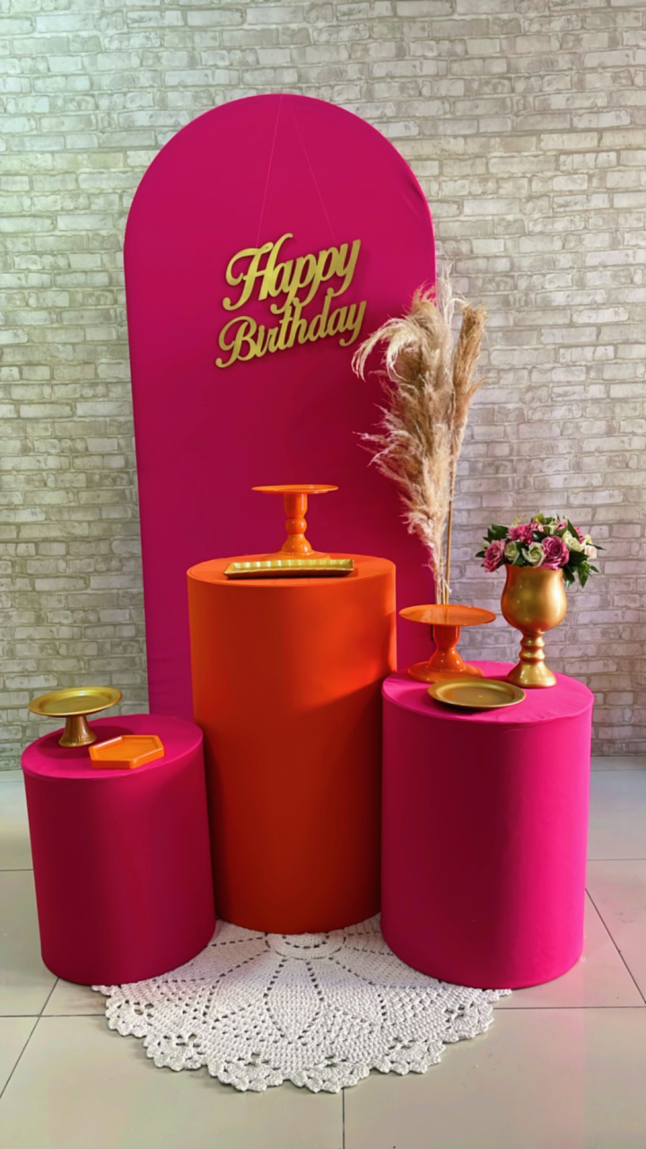 Kit Romano Pink - Comemore com encanto