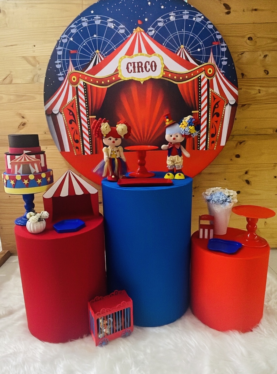 Kit Circo Vermelho  - Comemore com encanto