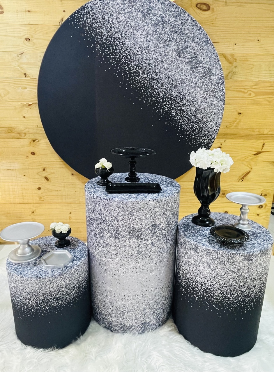 Kit Preto Com Prata 1 - Comemore com encanto