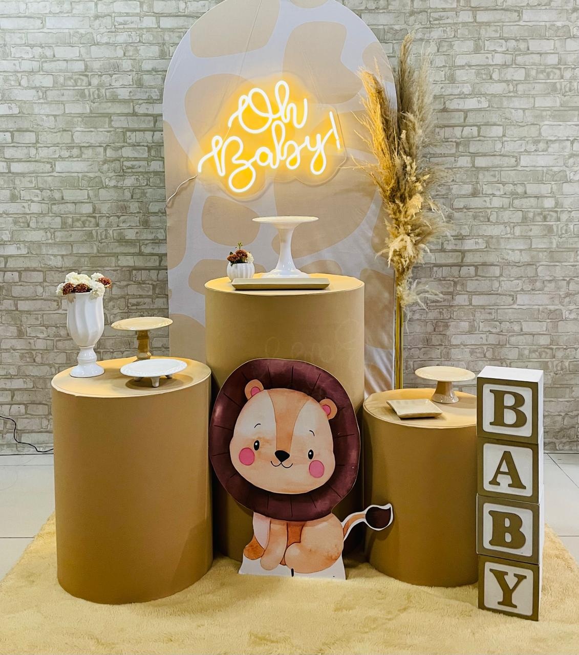 Kit Oh Baby Leao - Comemore com encanto