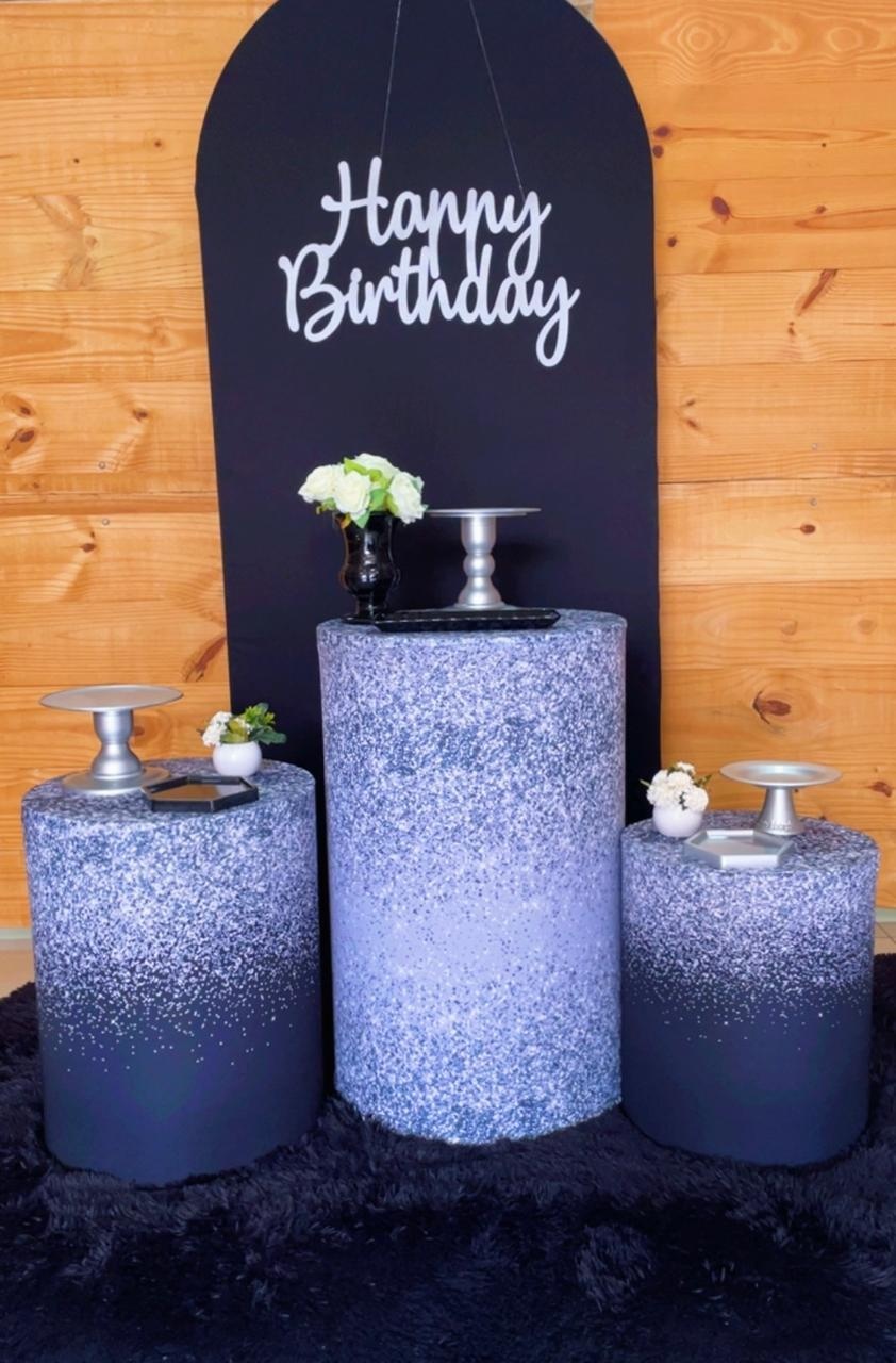 Kit Preto Prata Happy Romano - Comemore com encanto