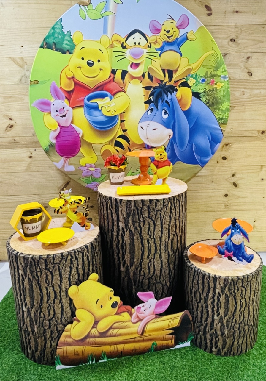 Kit Ursinho Pooh Tronco - Comemore com encanto
