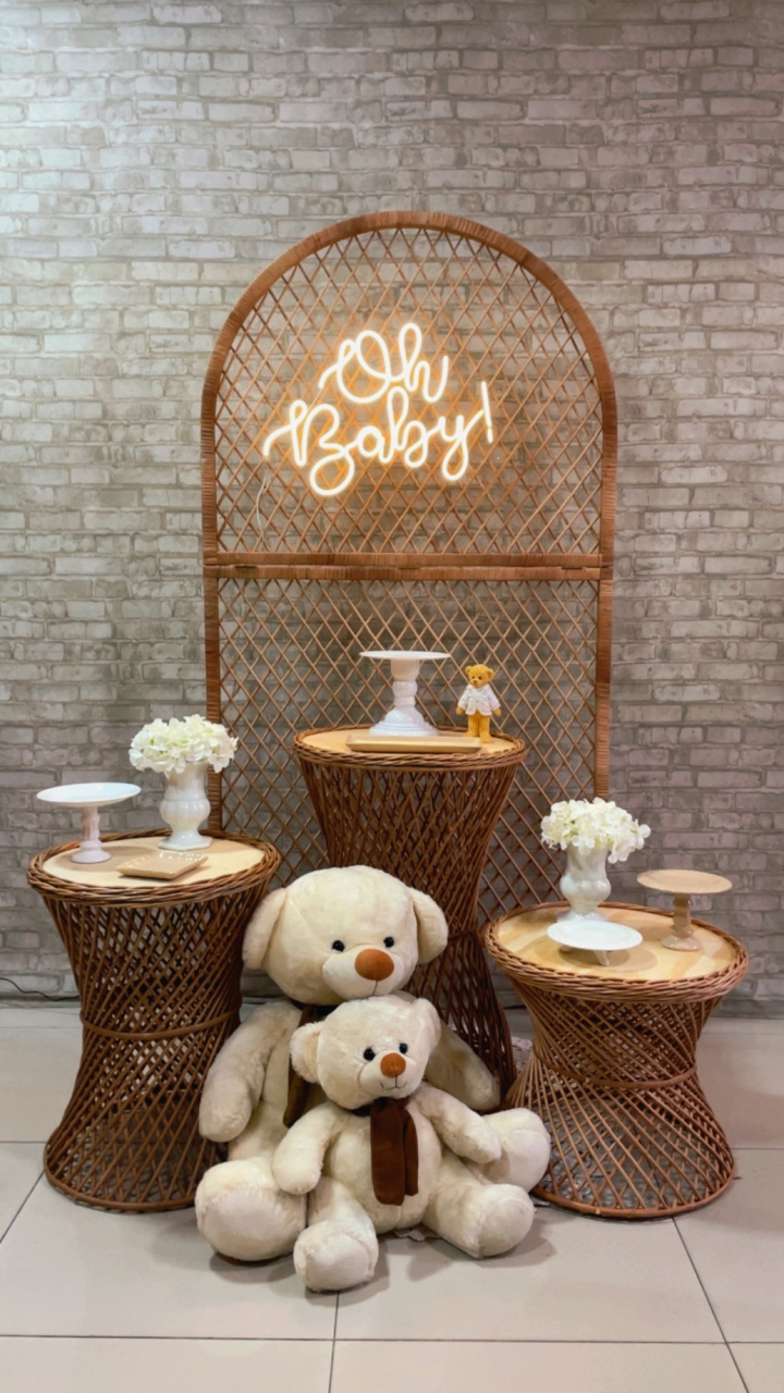 Kit Vime Cha de Bebê Nude 1 - Comemore com encanto