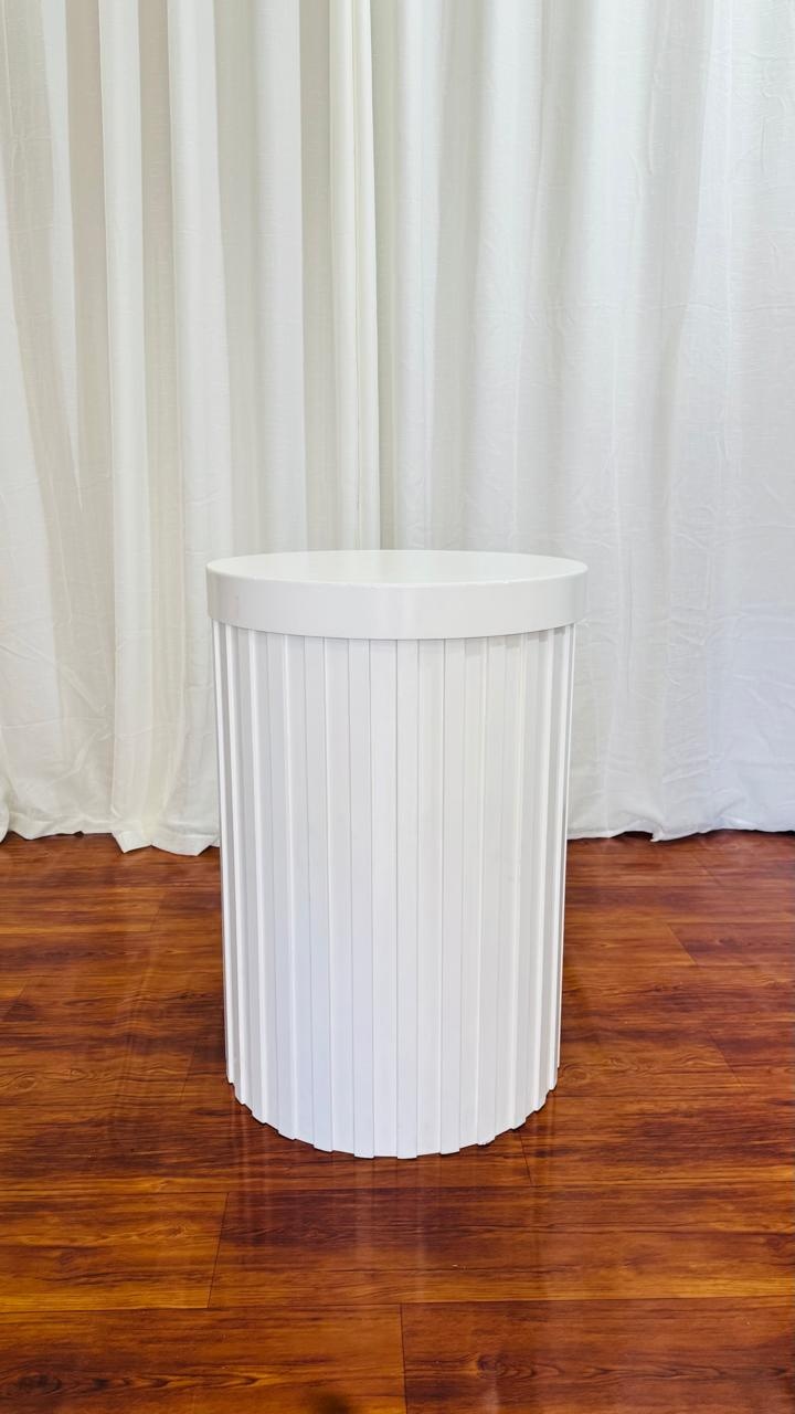 Cilindro Ripado Branco G - Comemore com encanto