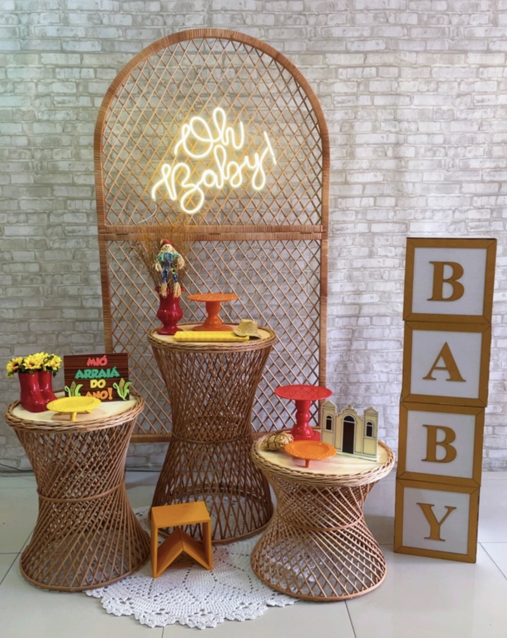 Kit Chá de Bebê Oh Baby - Comemore com encanto