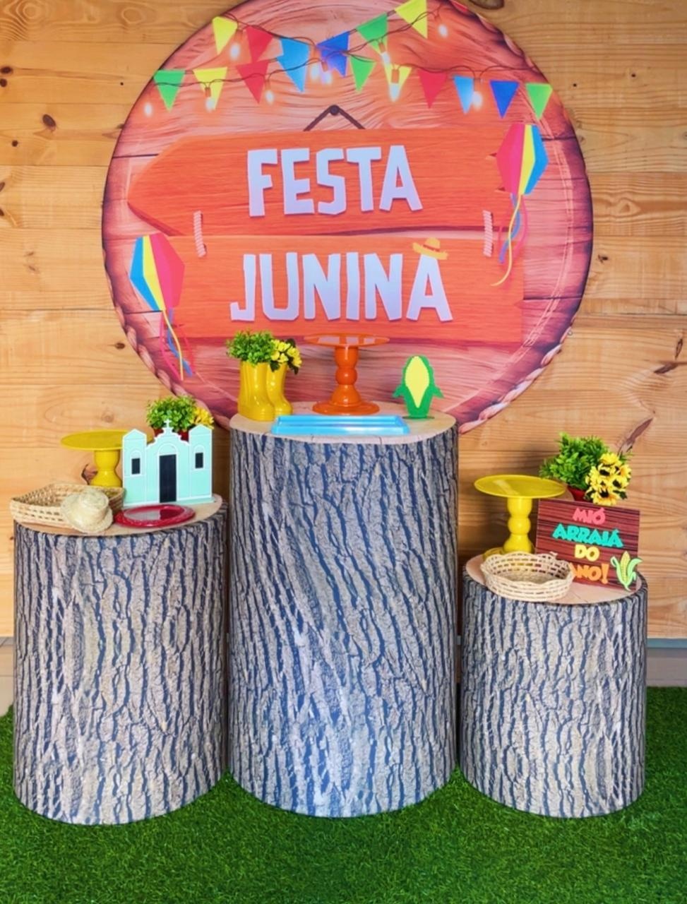 Kit Festa Junina Tronco - Comemore com encanto