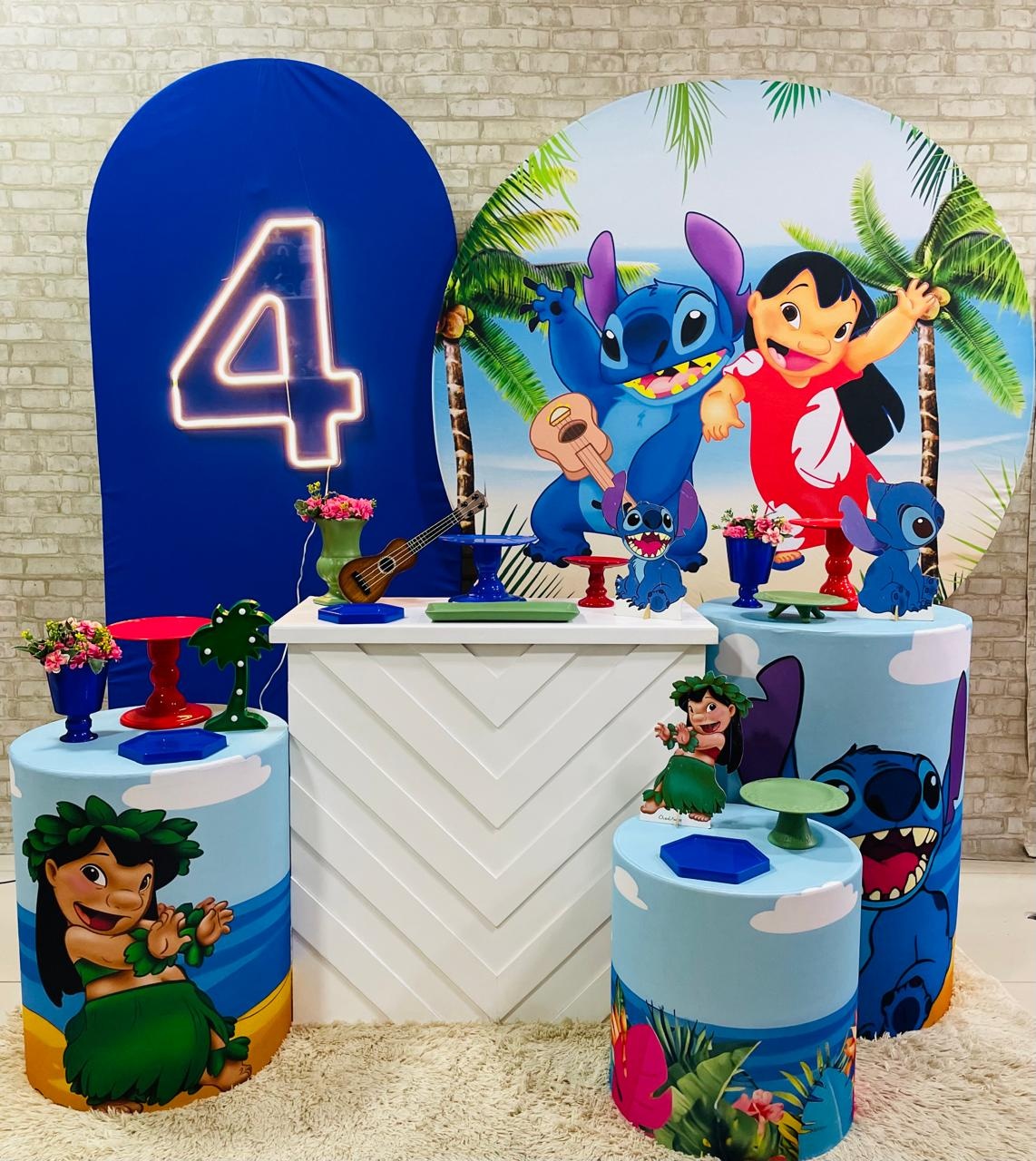 Kit Stitch Praia Mesa Branca - Comemore com encanto