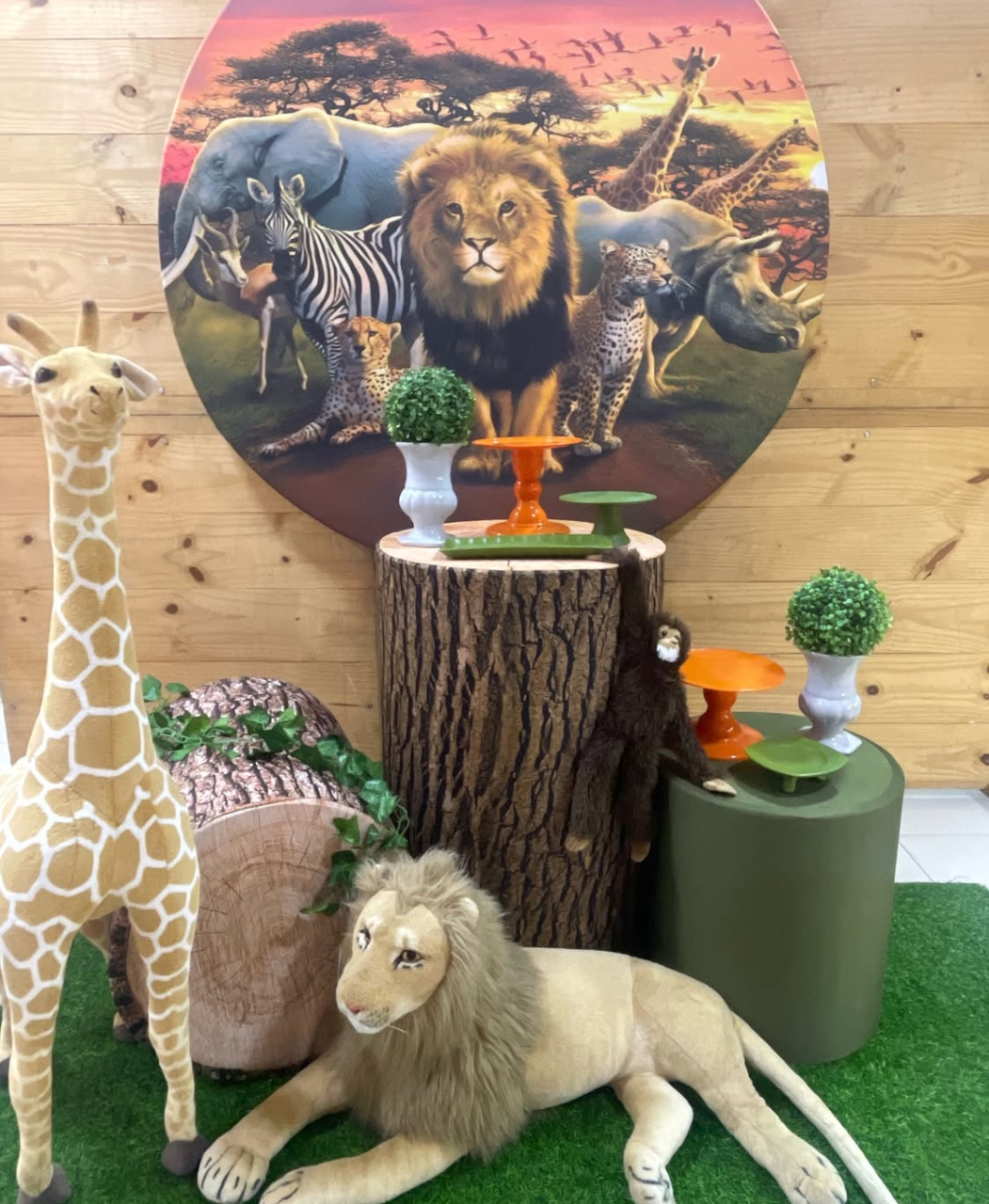Kit Safári Selva Pelúcia - Comemore com encanto