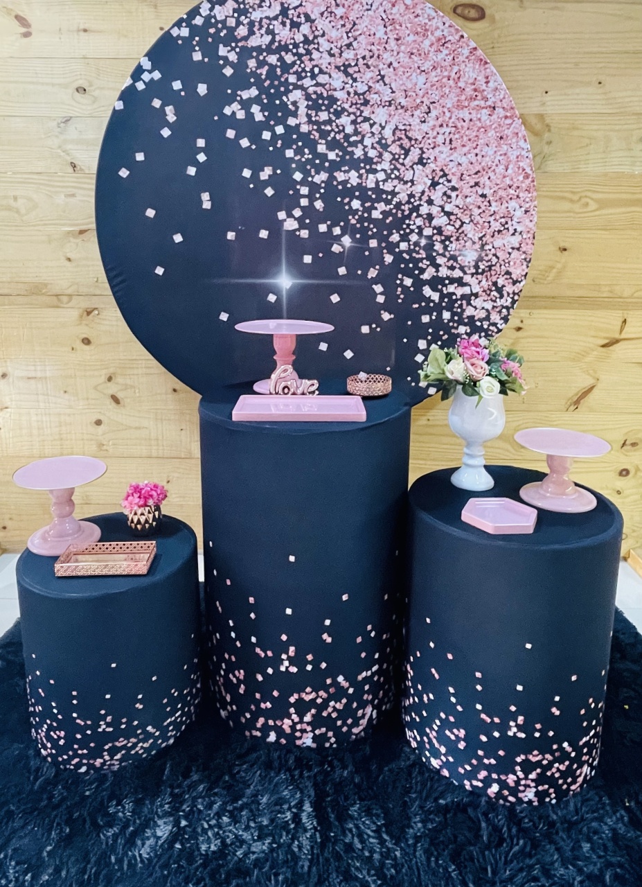 Kit Preto Com Rose - Comemore com encanto