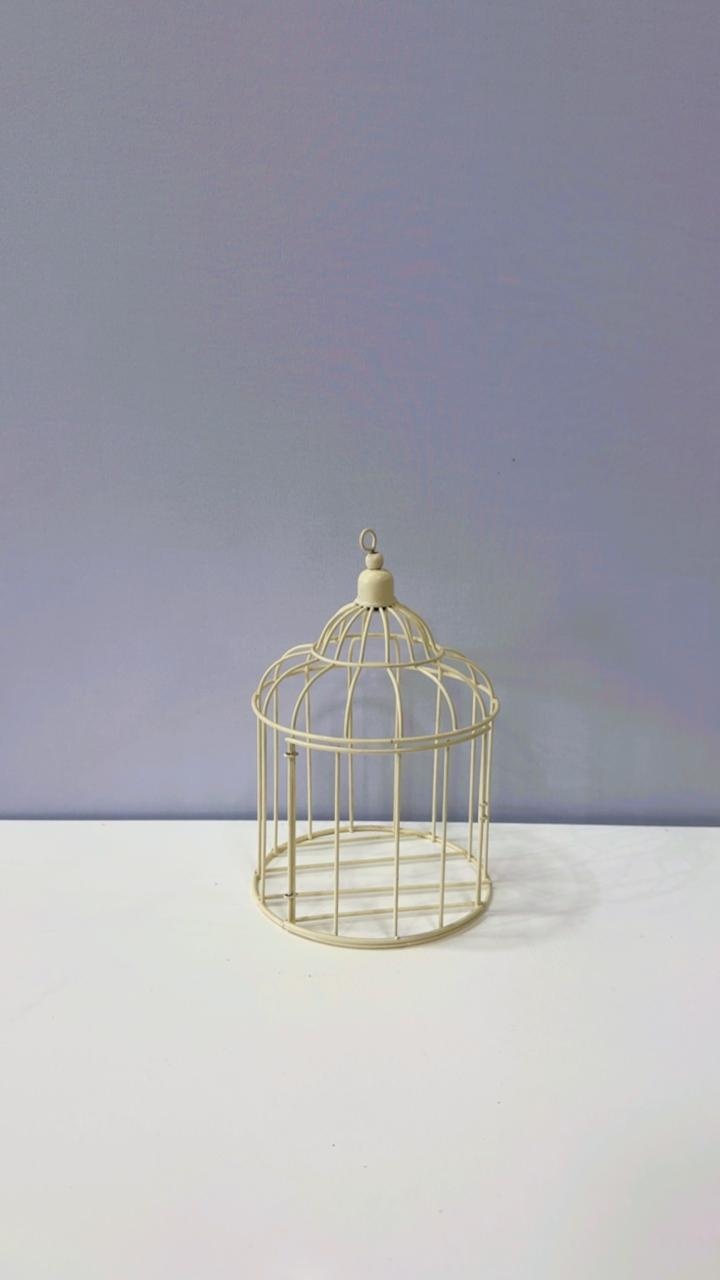 Gaiola Ferro Mini Para Flores - Comemore com encanto