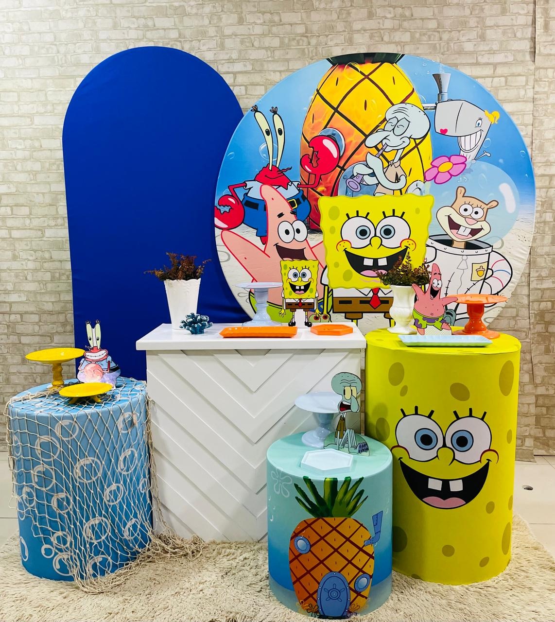 Bob Esponja Painel Romano - Comemore com encanto