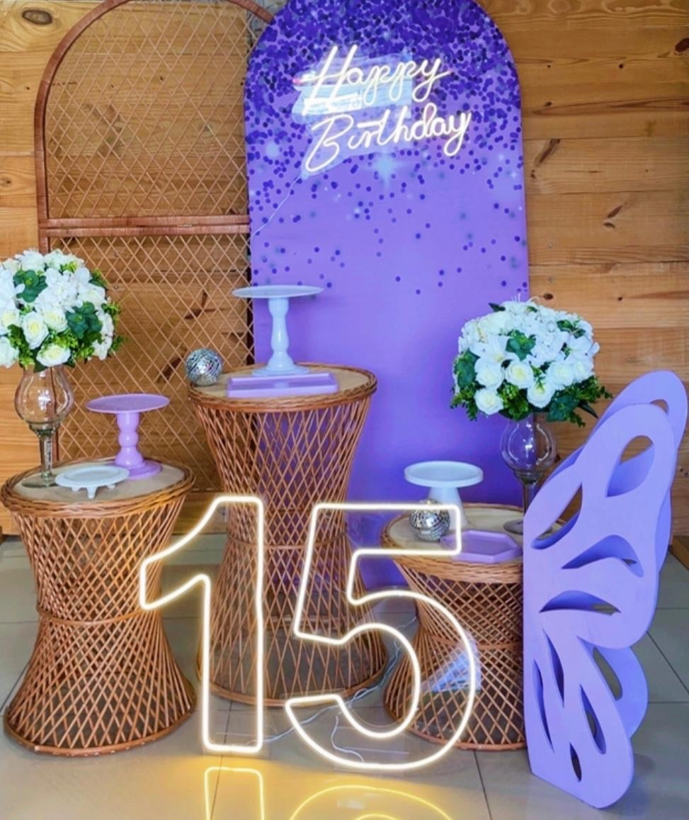 Kit 15 Anos Vime Borboleta - Comemore com encanto