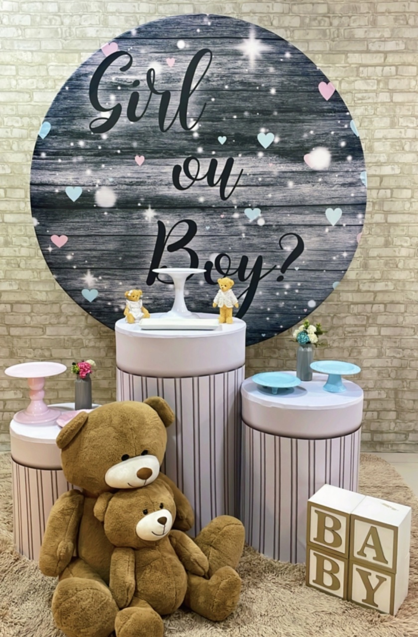 Kit Chá Revelação Boy Ou Girl Com Urso - Comemore com encanto