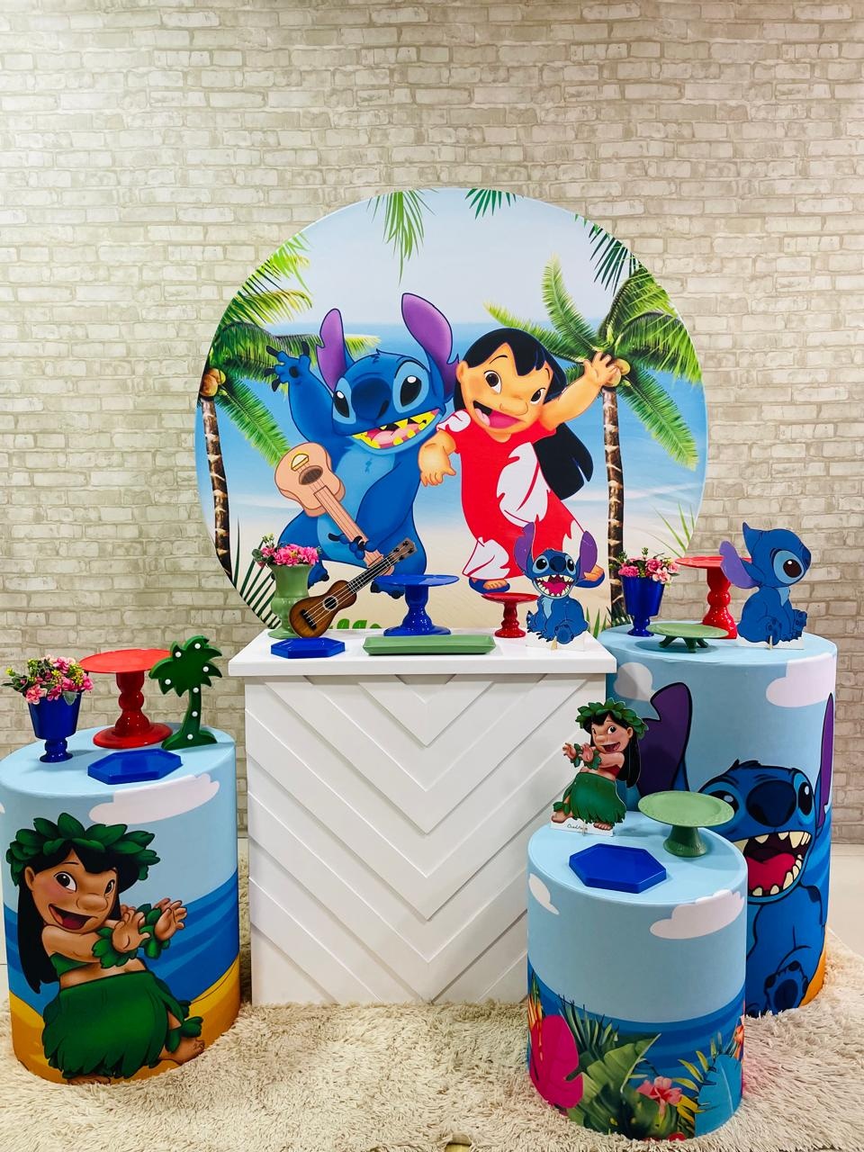 Kit Stitch Praia Com Mesa - Comemore com encanto